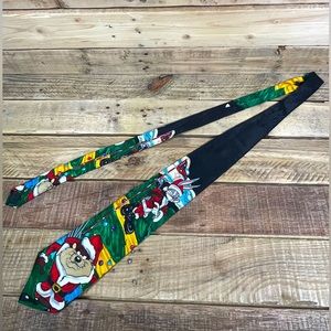 Looney Tunes Mania Neck Tie 1994 Tazmanian Devil Bugs Bunny Golf Sport Accessory